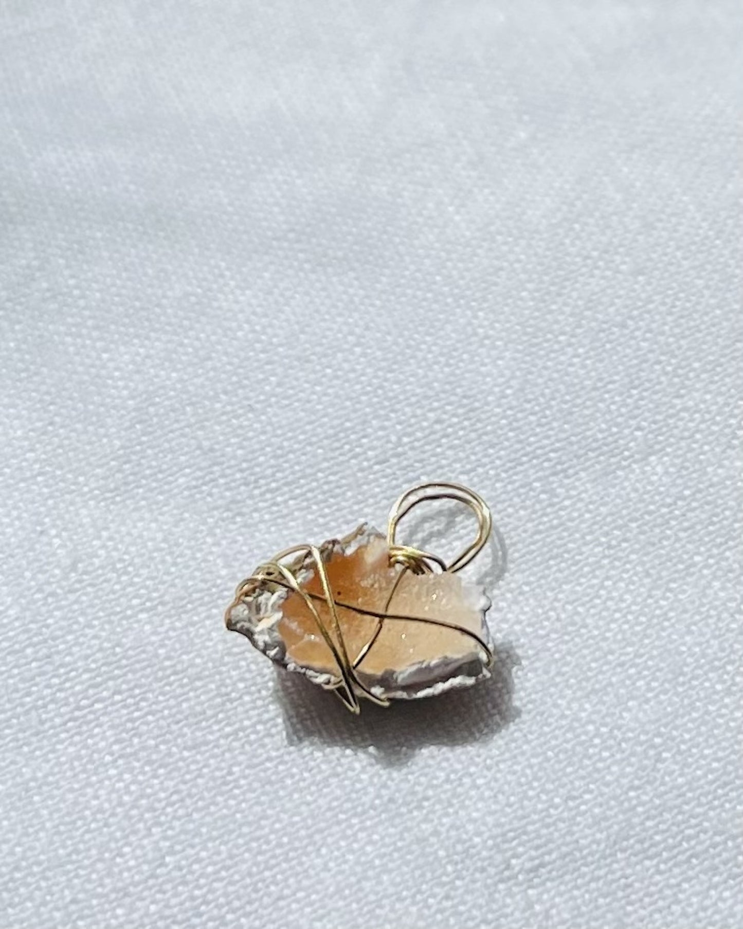 Peachy Sparkle Pendant – A Rare and Vibrant Treasure