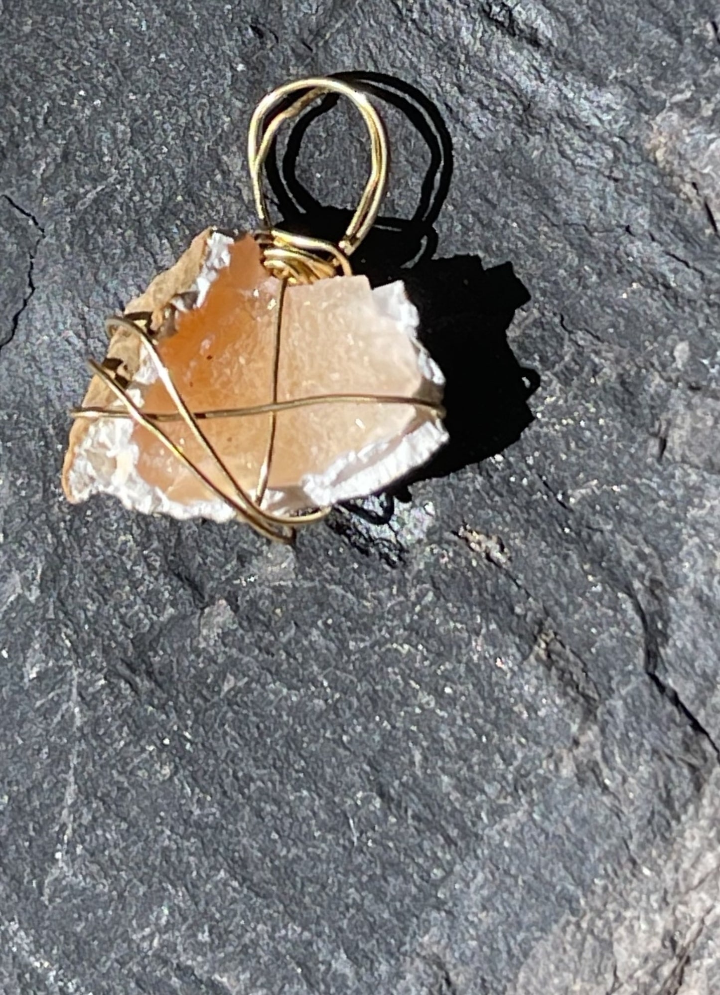 Peachy Sparkle Pendant – A Rare and Vibrant Treasure