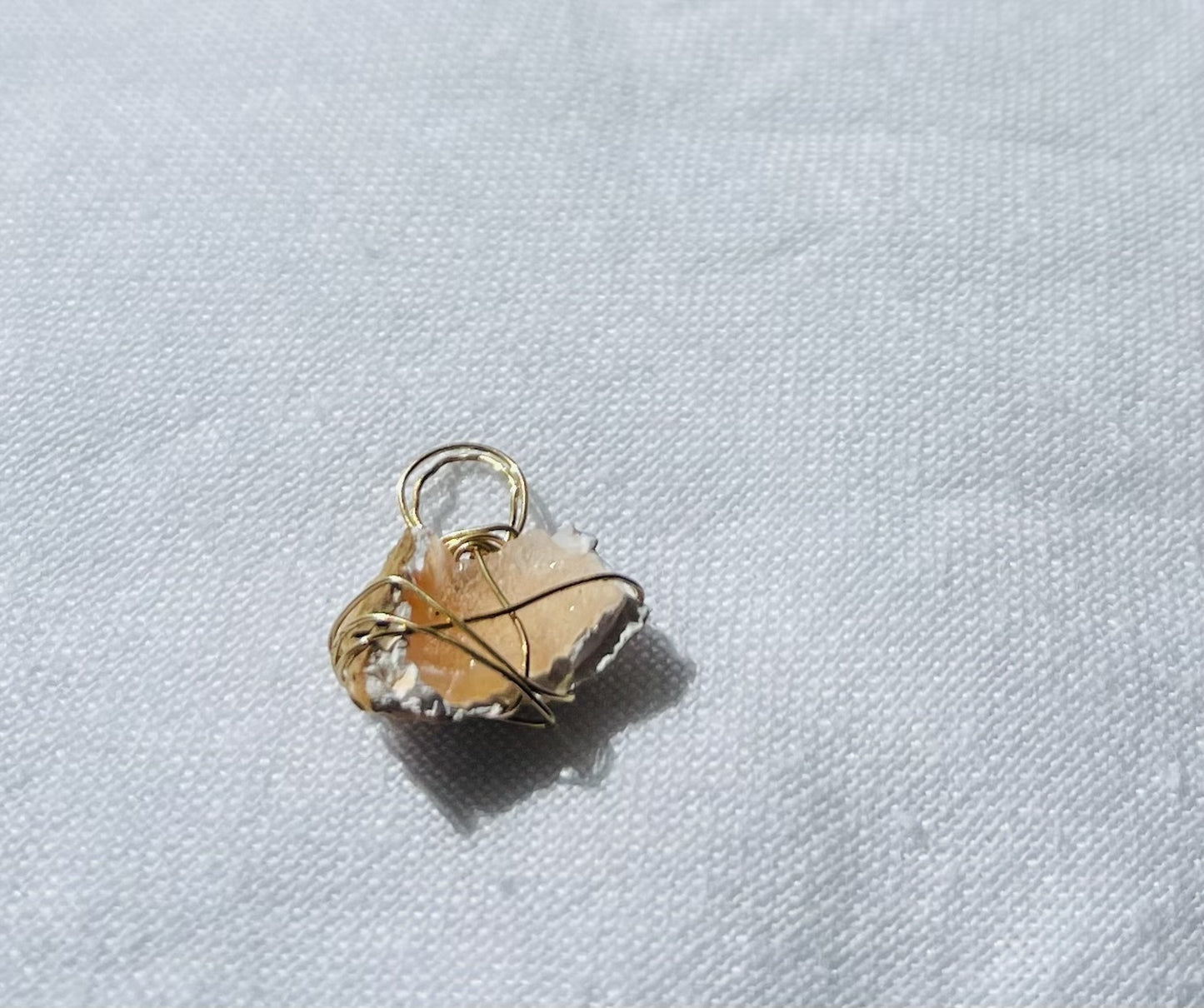 Peachy Sparkle Pendant – A Rare and Vibrant Treasure