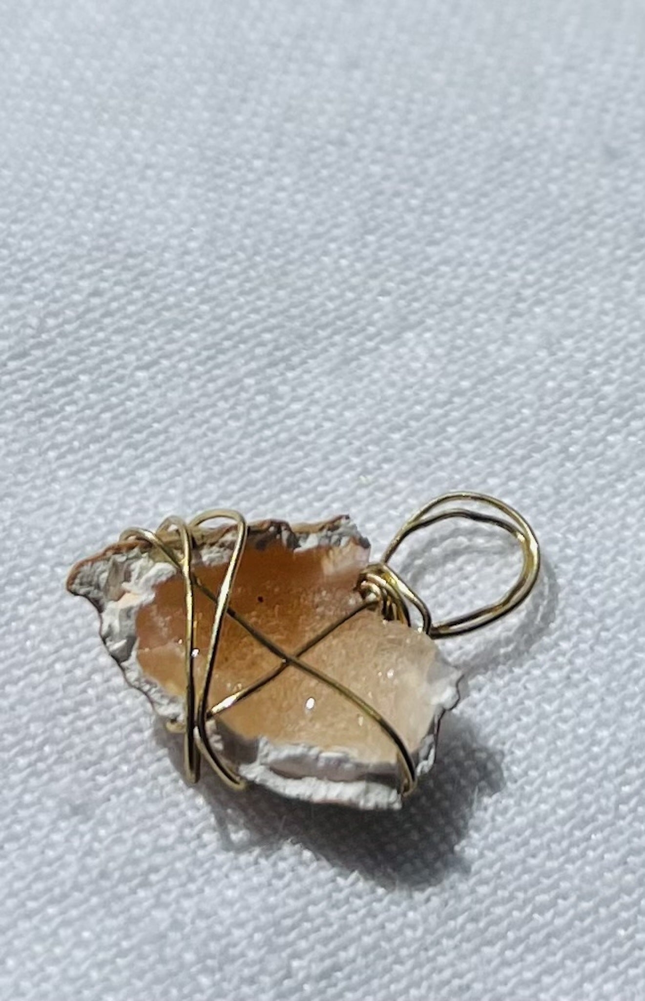 Peachy Sparkle Pendant – A Rare and Vibrant Treasure