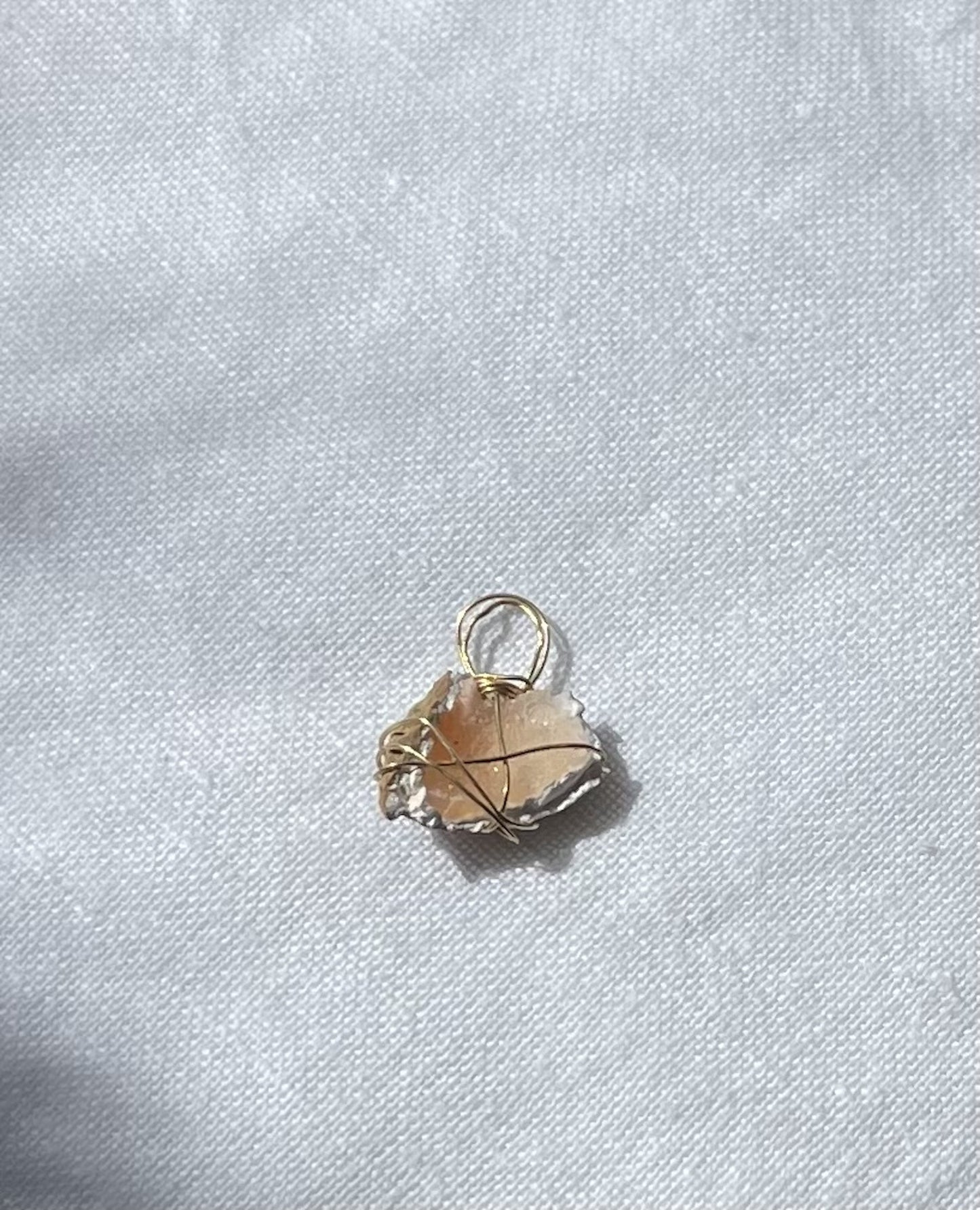 Peachy Sparkle Pendant – A Rare and Vibrant Treasure