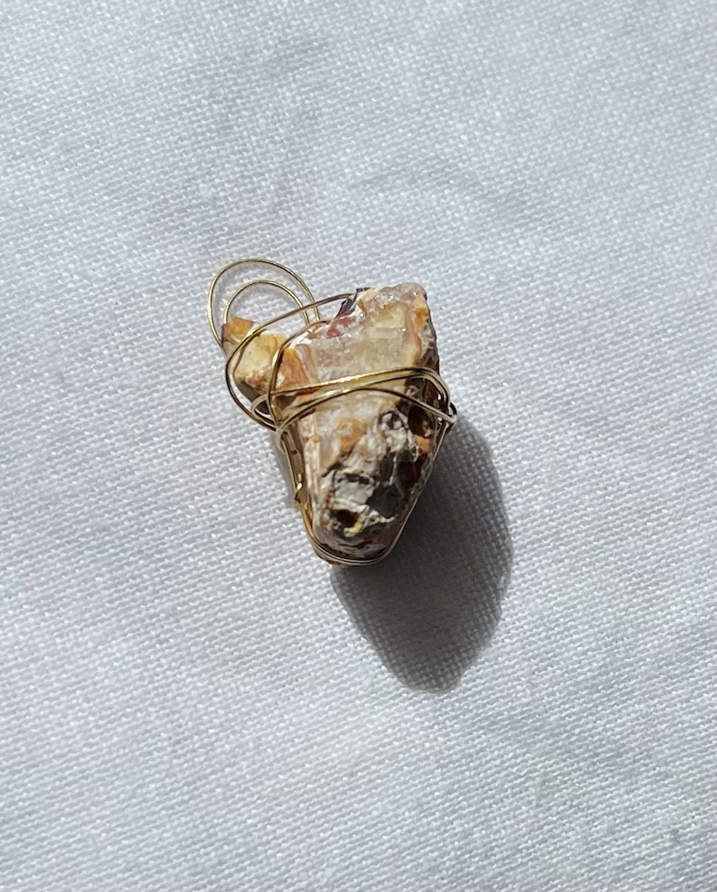 Honey Rock Pendant - Unique Jewellery by Wise Rocks
