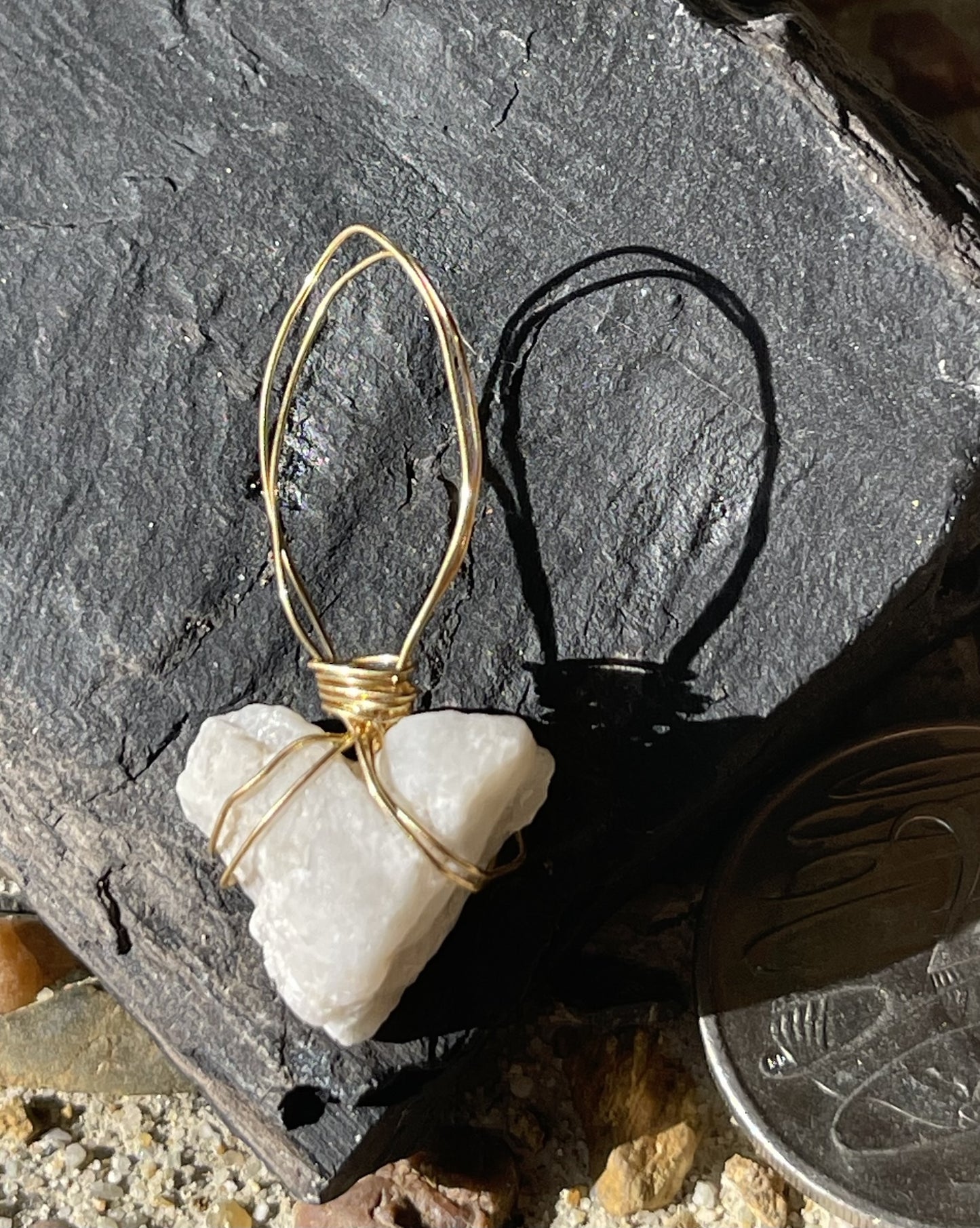 Light Grey Loveheart Pendant – A Subtle Statement of Connection