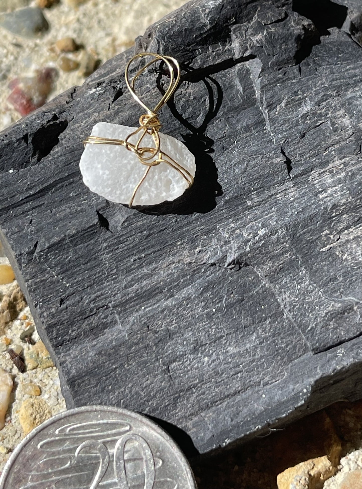 Textured White Alien Charm – A Subtle Australian Treasure