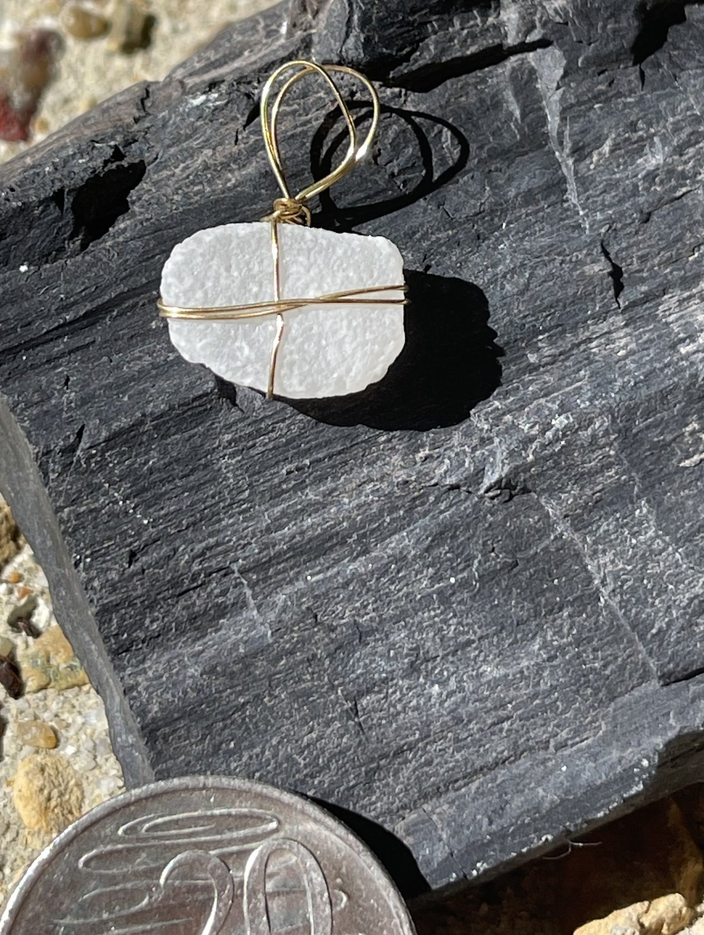 Textured White Alien Charm – A Subtle Australian Treasure