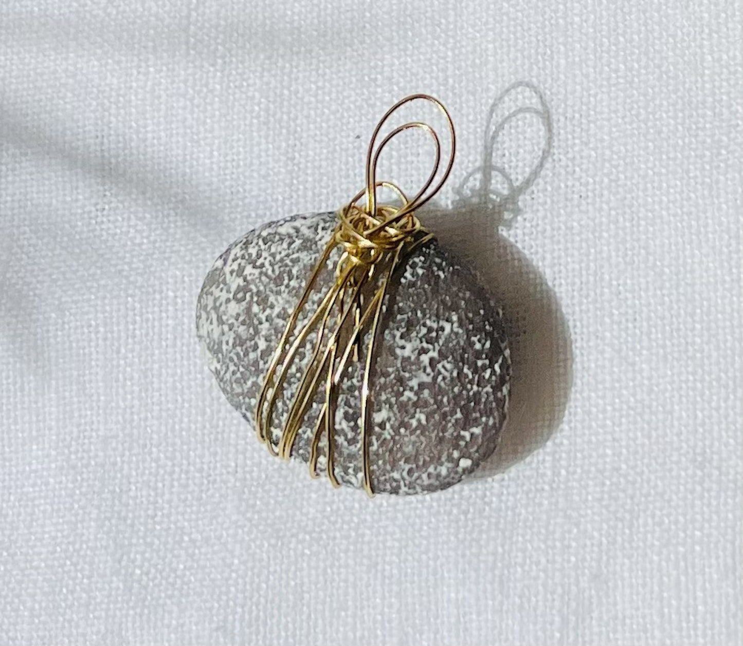 Navy-Grey Textured Pendant – A Rare Sensory Delight