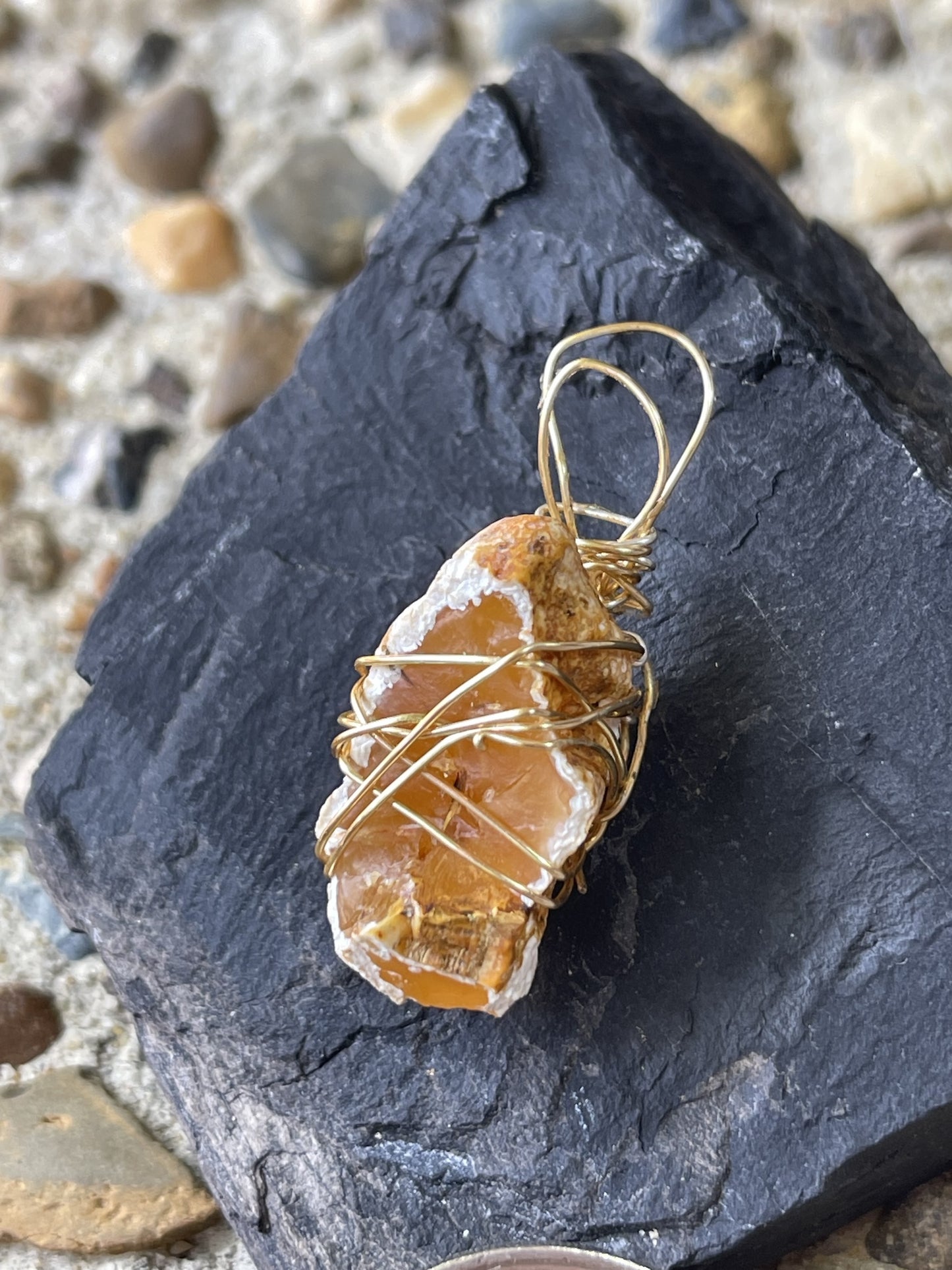 Orange Agate Pendant - Nature’s Fascination