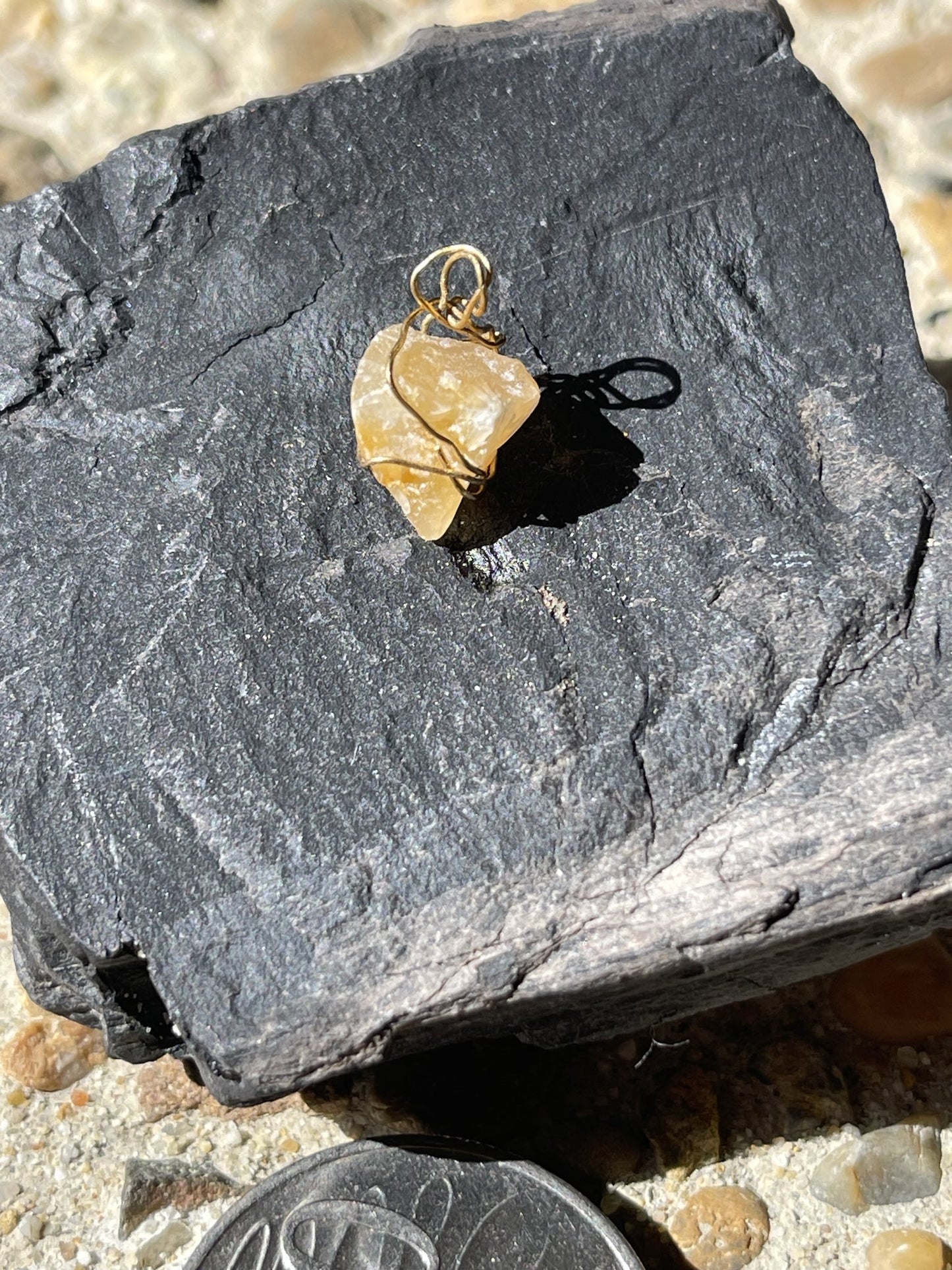 Sunshine Citrine Pendant – Close-up