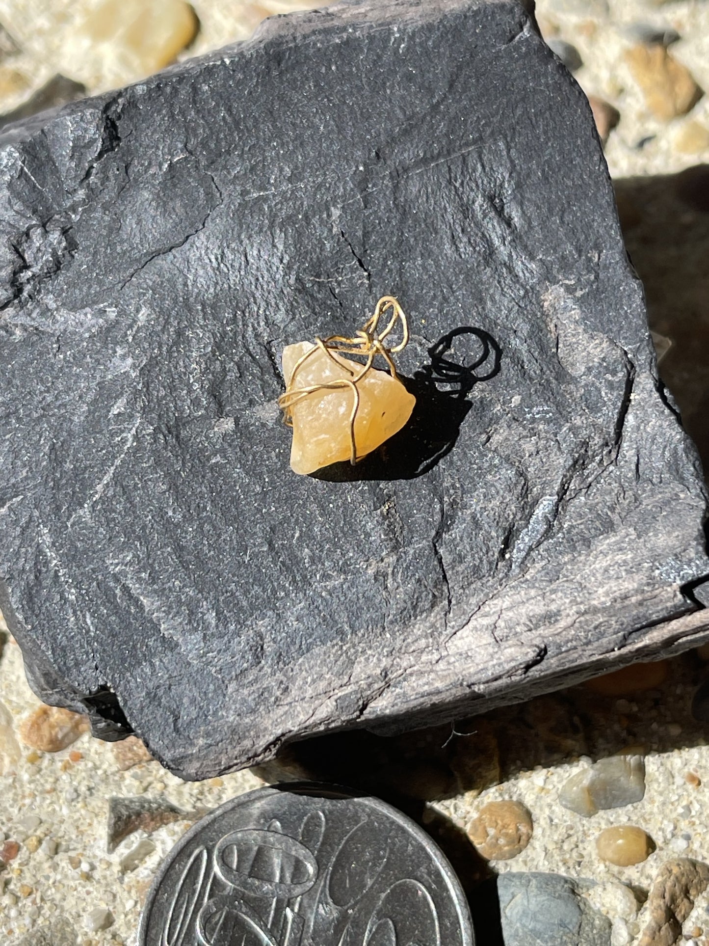 Sunshine Citrine Coloured Charm – Warmth and Radiance
