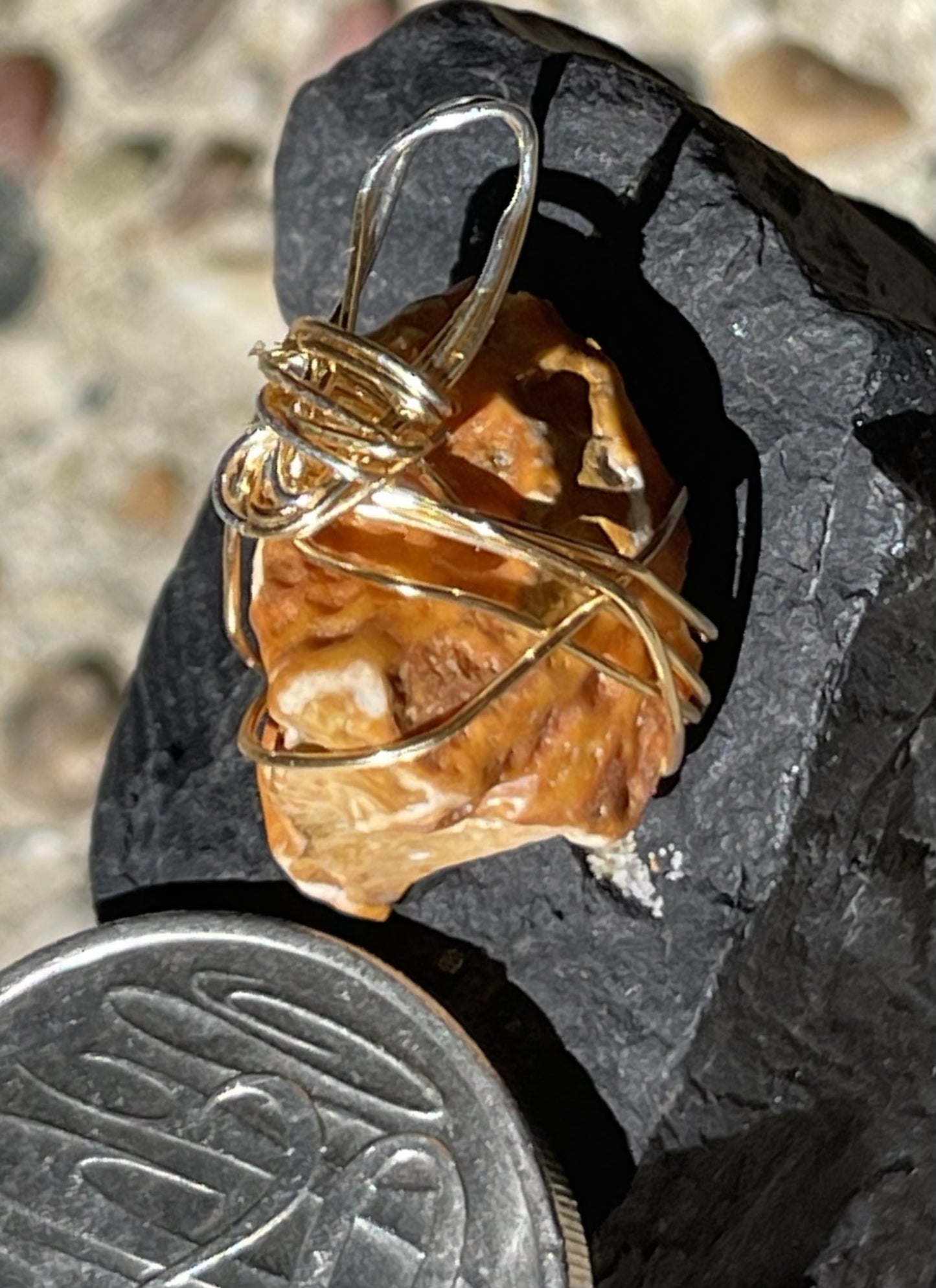 Golden Fragment Pendant