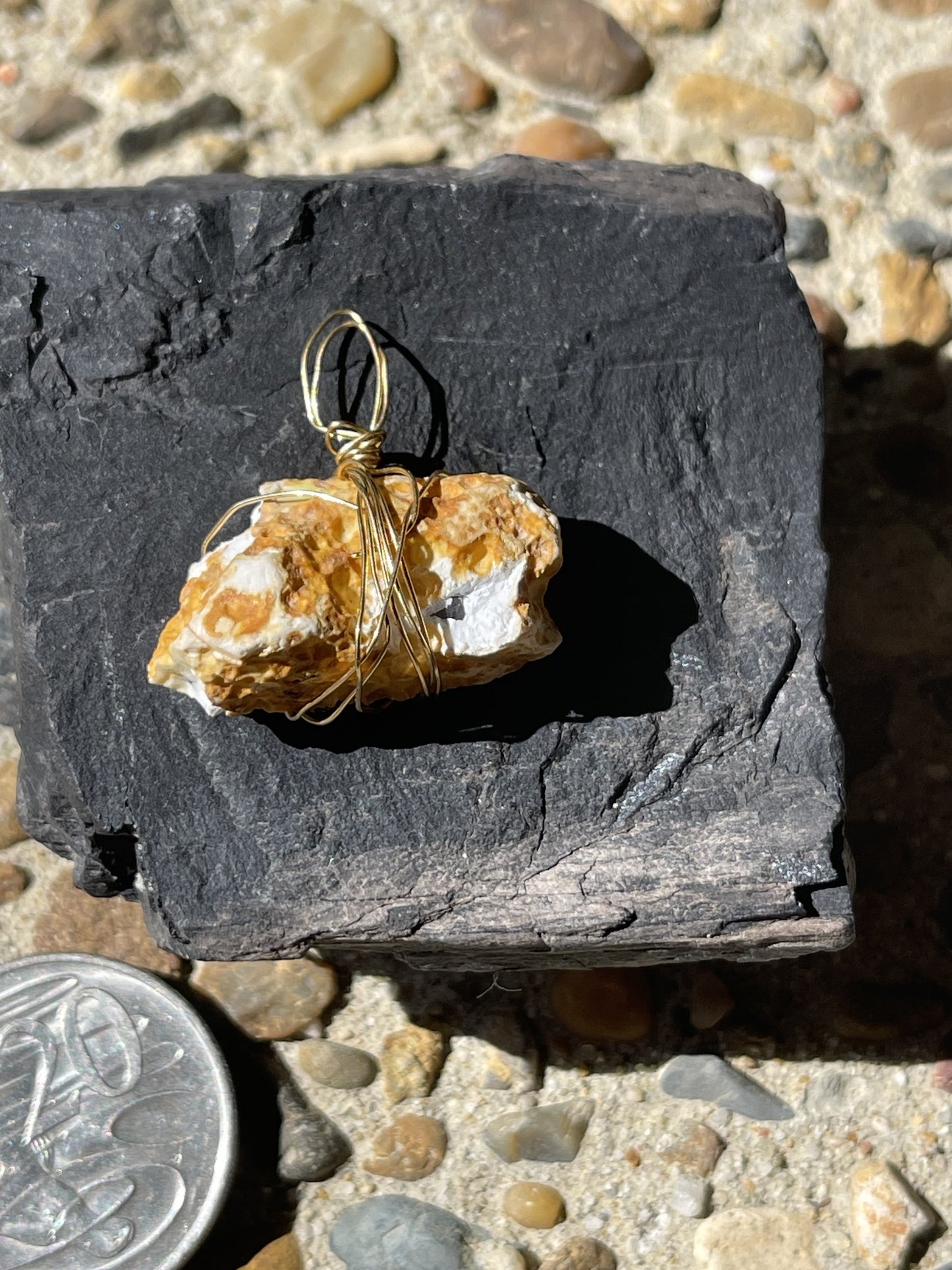 Pure Clear Agate Honey Rock