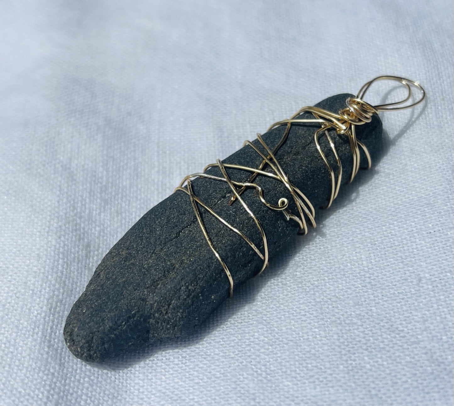 Bold Black Charcoal Pendant