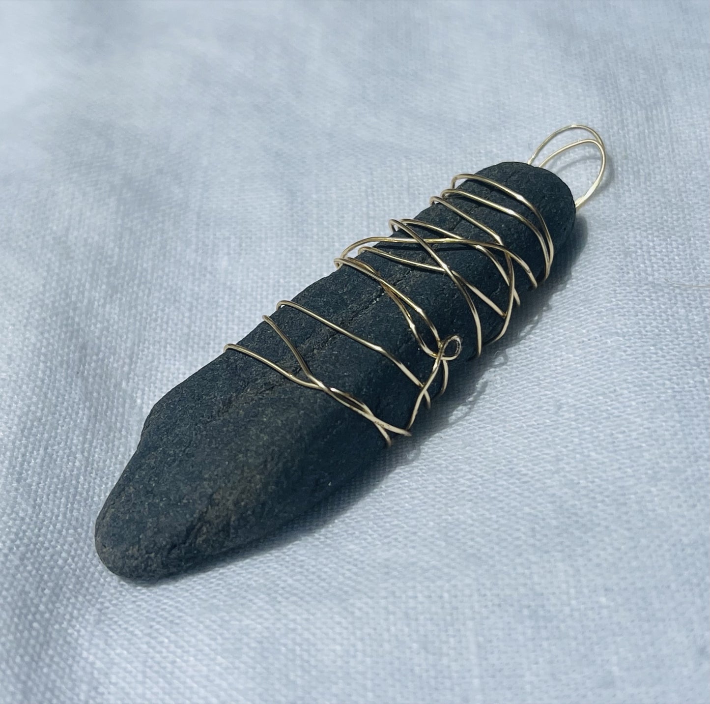 Bold Black Charcoal Pendant