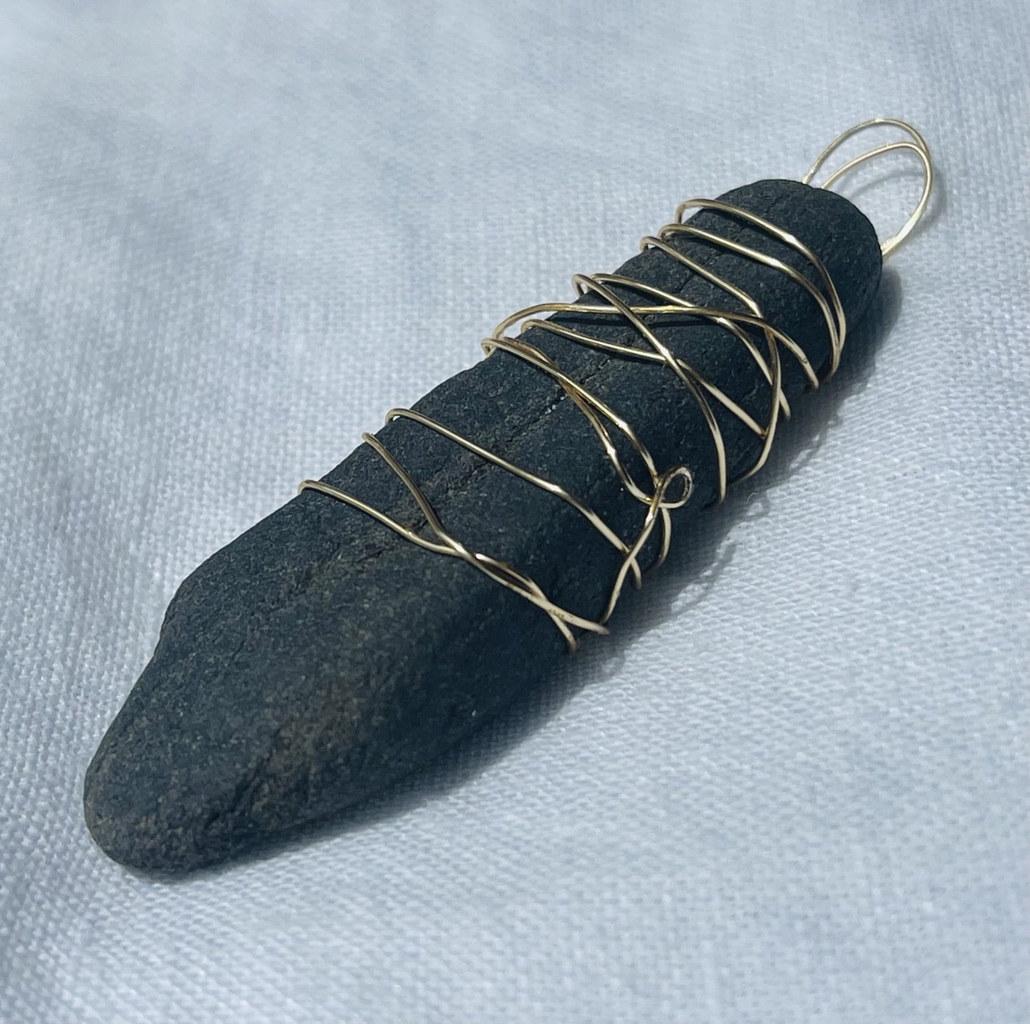 Bold Black Charcoal Pendant