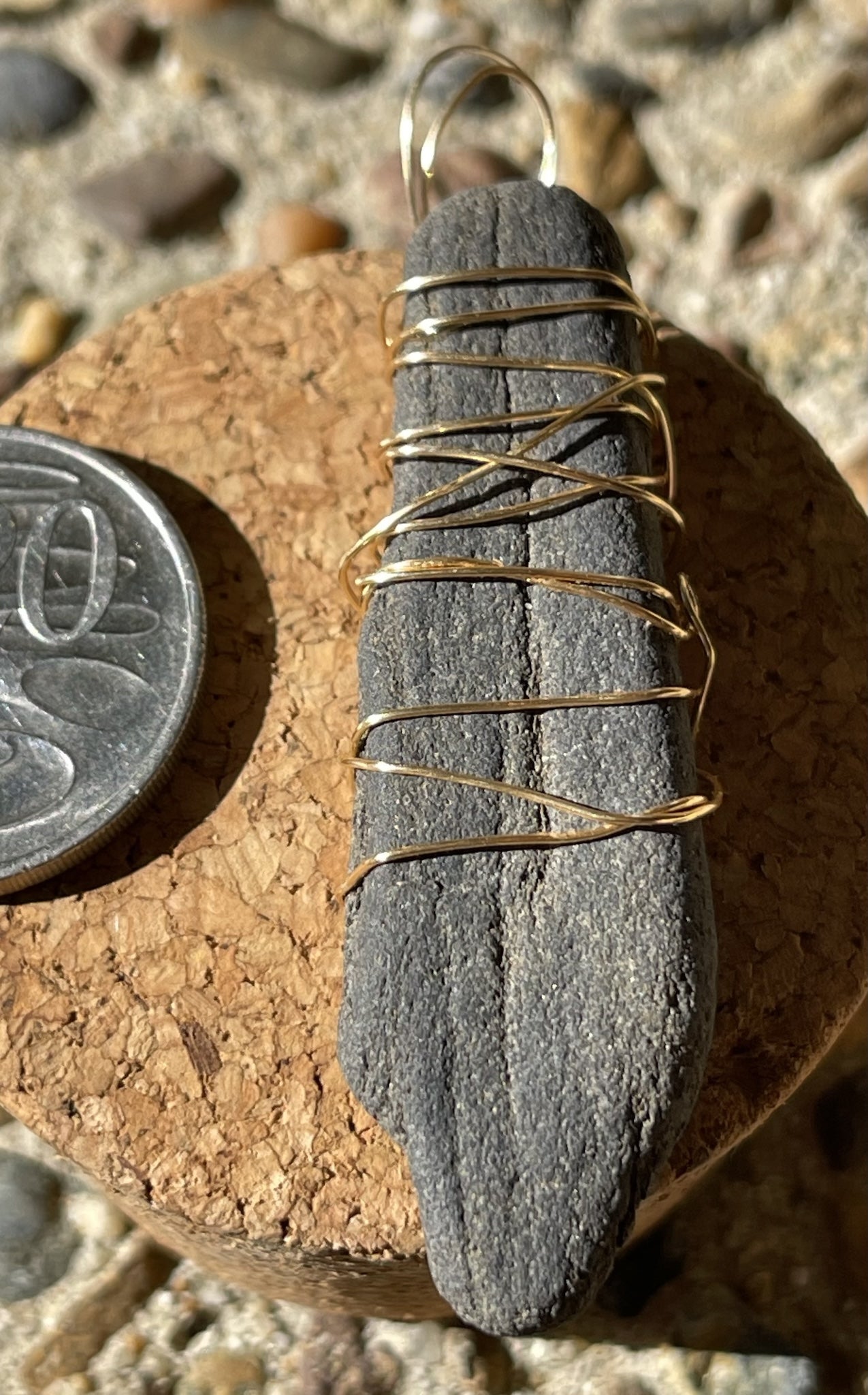 Bold Black Charcoal Pendant