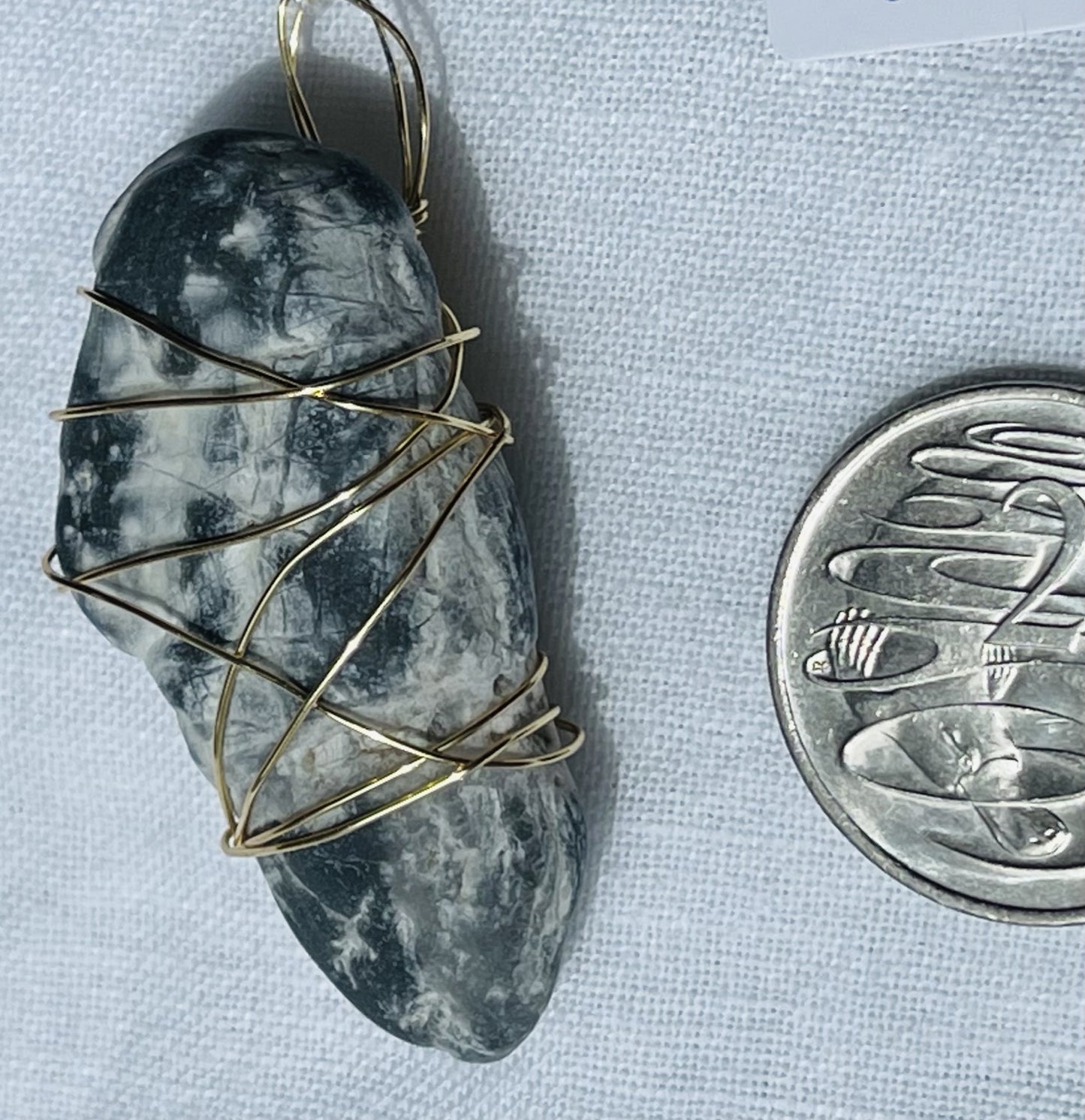 Bold Navy White Pendant