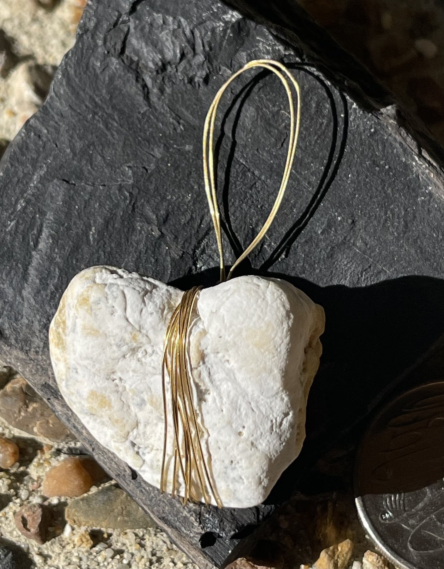 Light Grey Bold Loveheart Pendant – A Subtle Symbol of Love