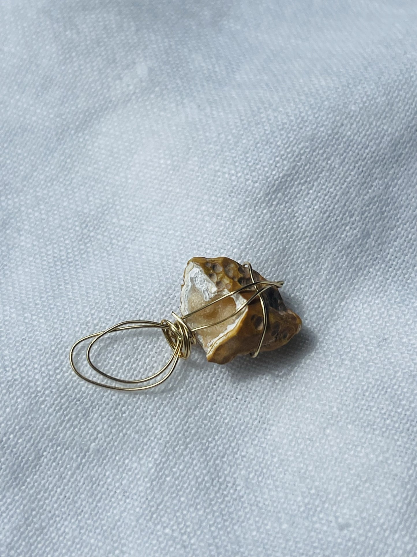 Honey Cave Geode Pendant – Sweet Distraction