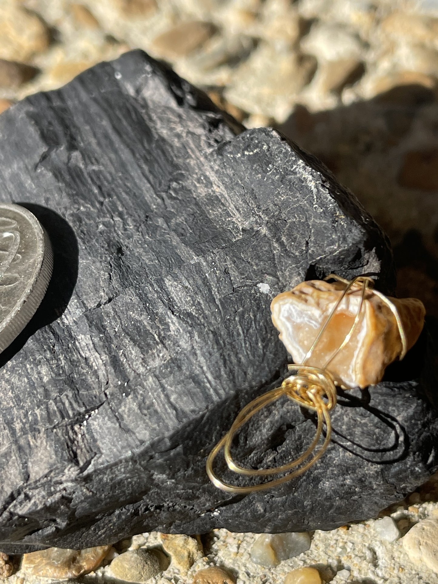 Honey Cave Geode Pendant – Sweet Distraction