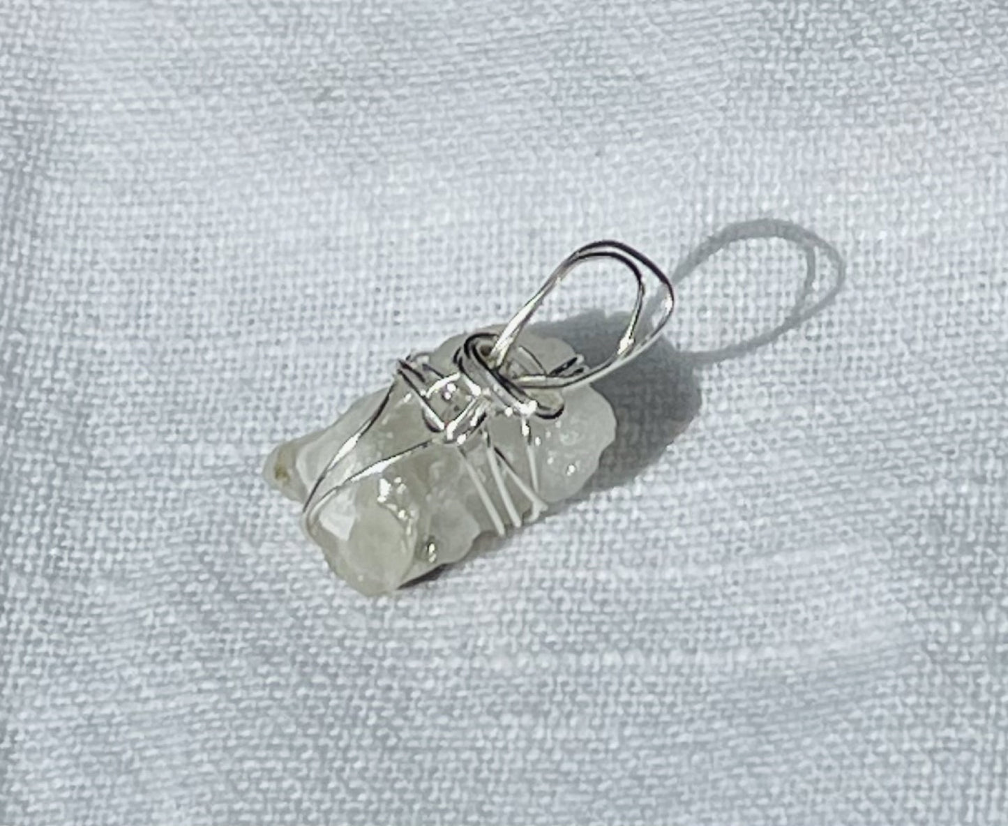 Translucent Silver Shimmer Pendant