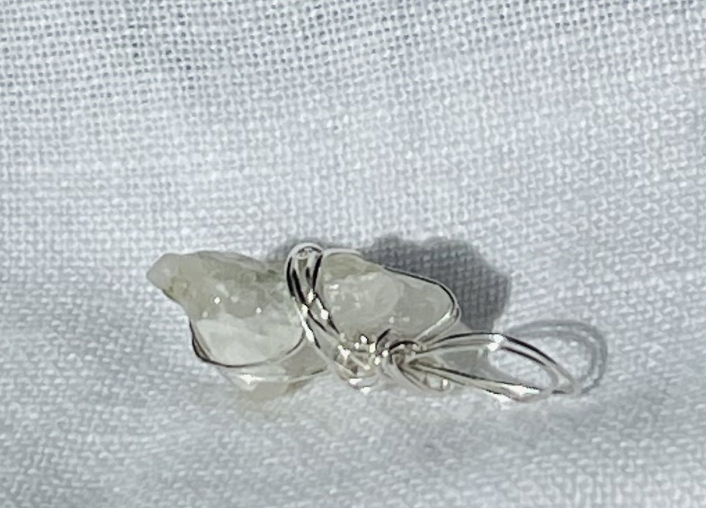 Translucent Silver Shimmer Pendant