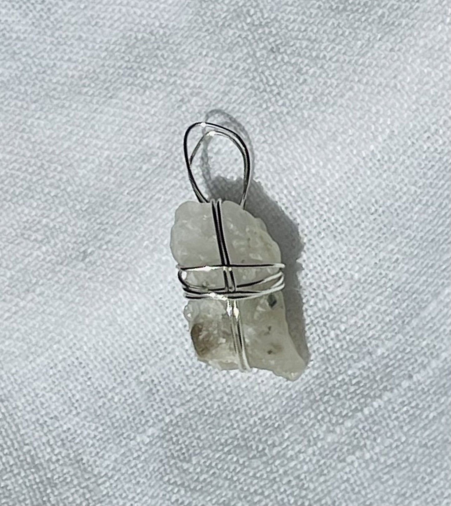 Translucent Silver Shimmer Pendant