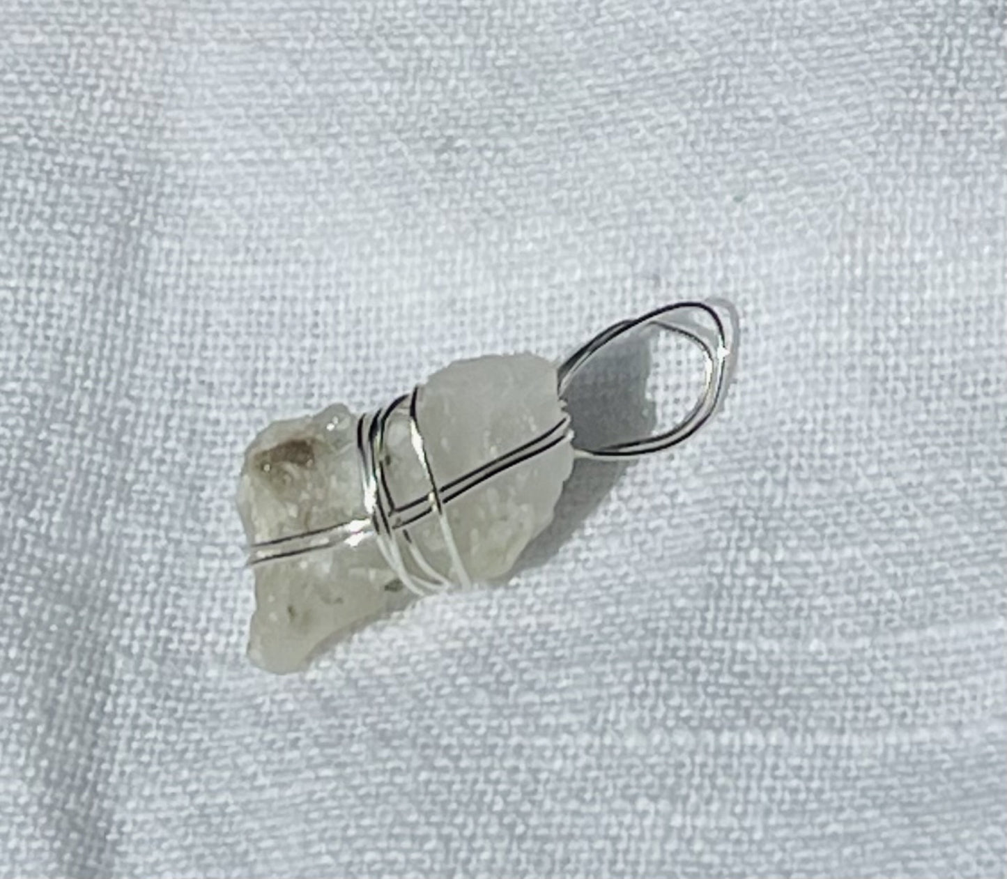 Translucent Silver Shimmer Pendant