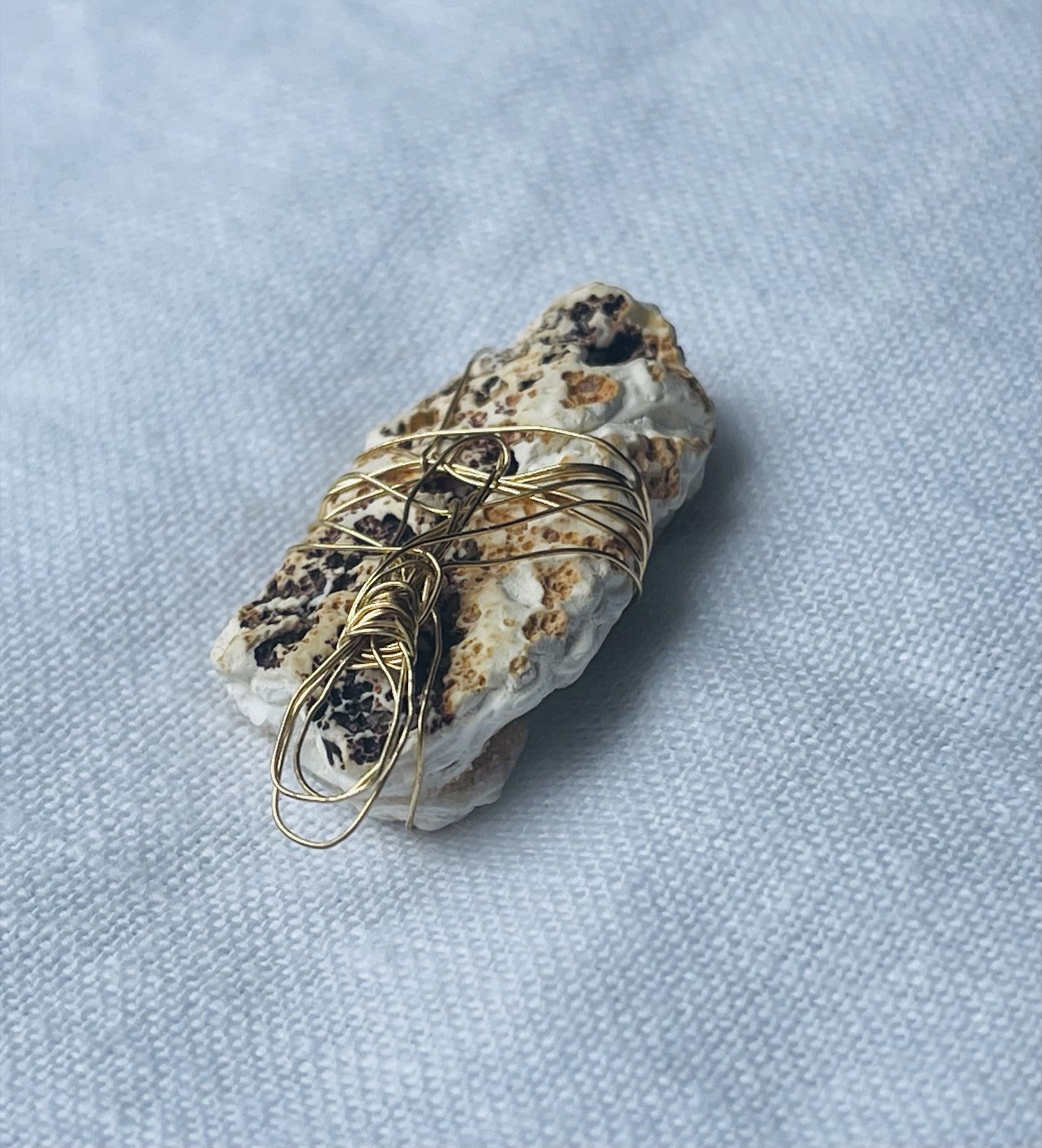 Light Coffee Geode Pendant