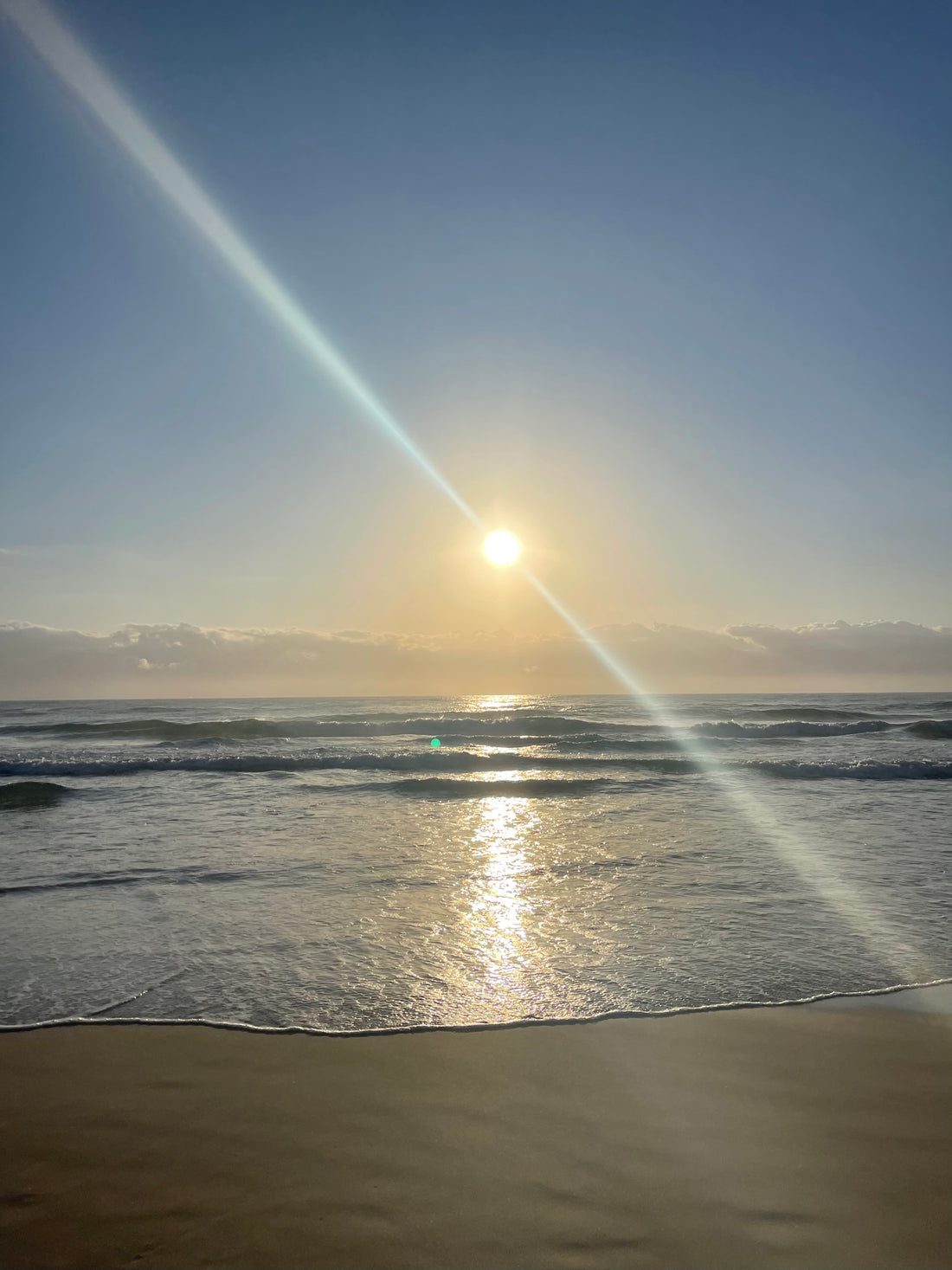 First light whispers its secrets to the waves...