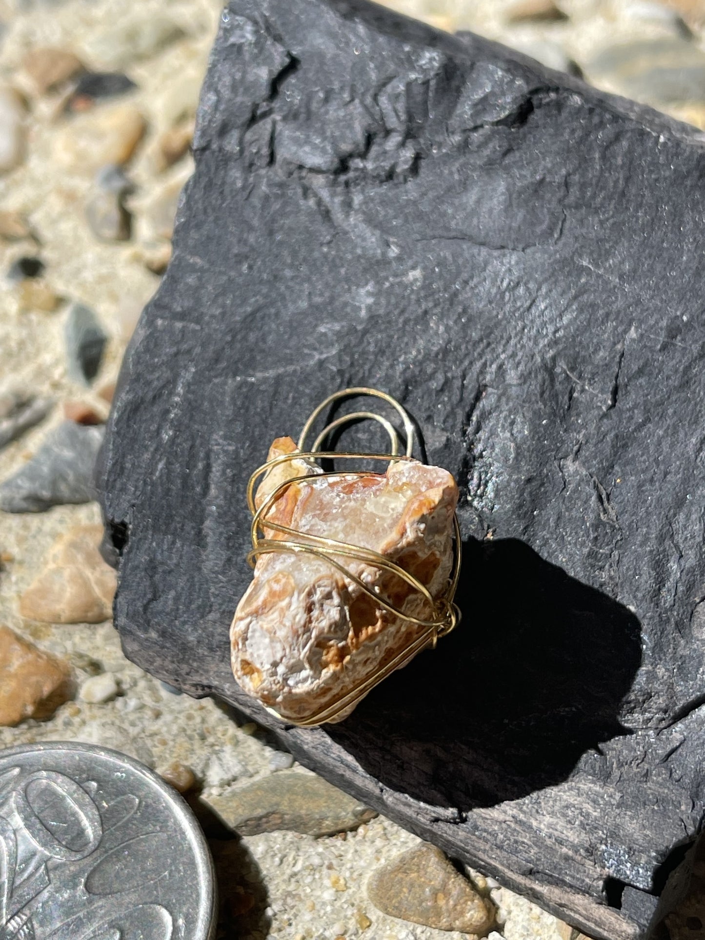 Honey Rock Pendant – Warmth and Wonder