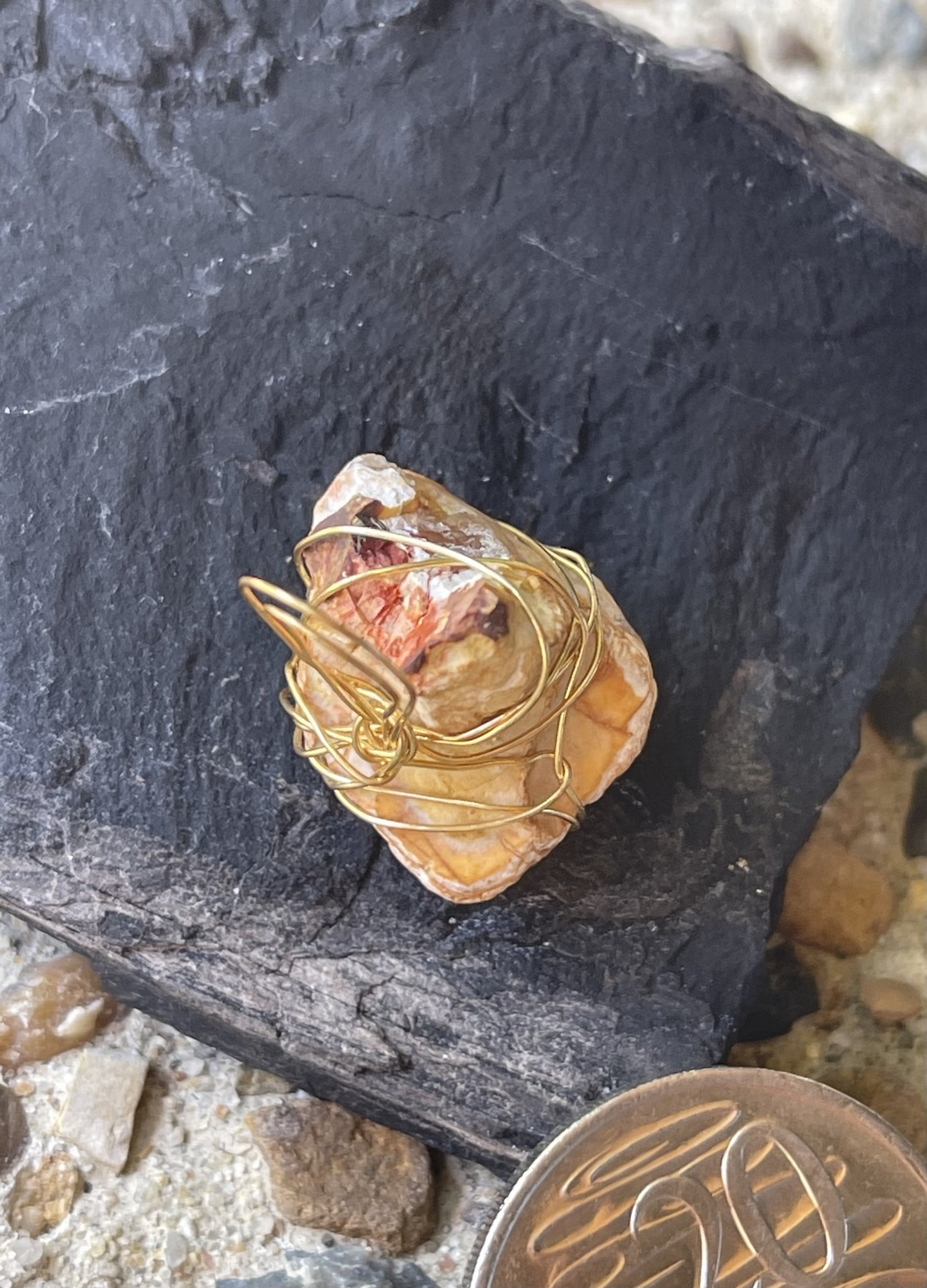 Honey Rock Pendant – Warmth and Wonder