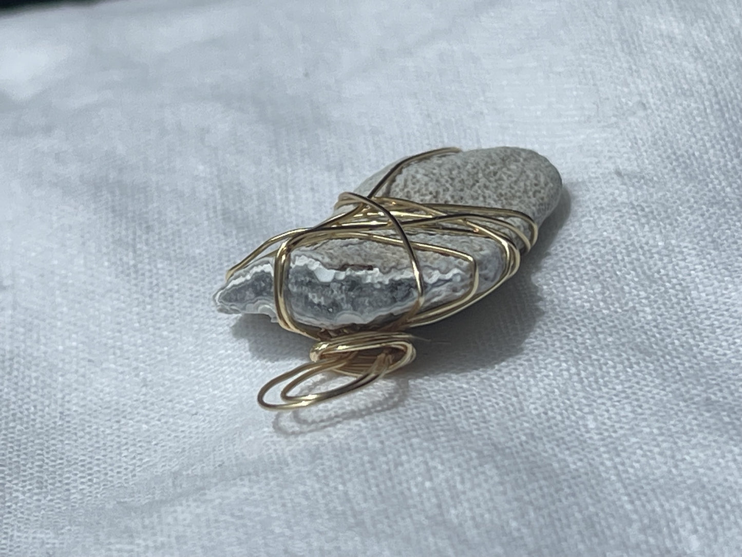 Navy and Grey Wonder Pendant – A Fusion of Depth and Elegance