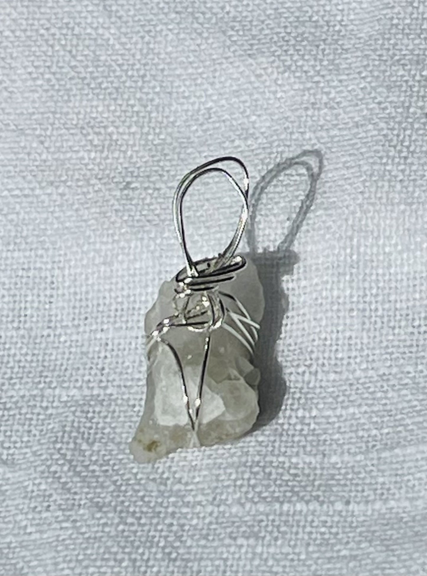 Translucent Silver Shimmer Pendant