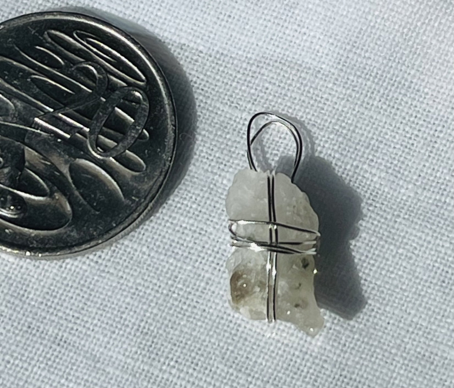 Translucent Silver Shimmer Pendant